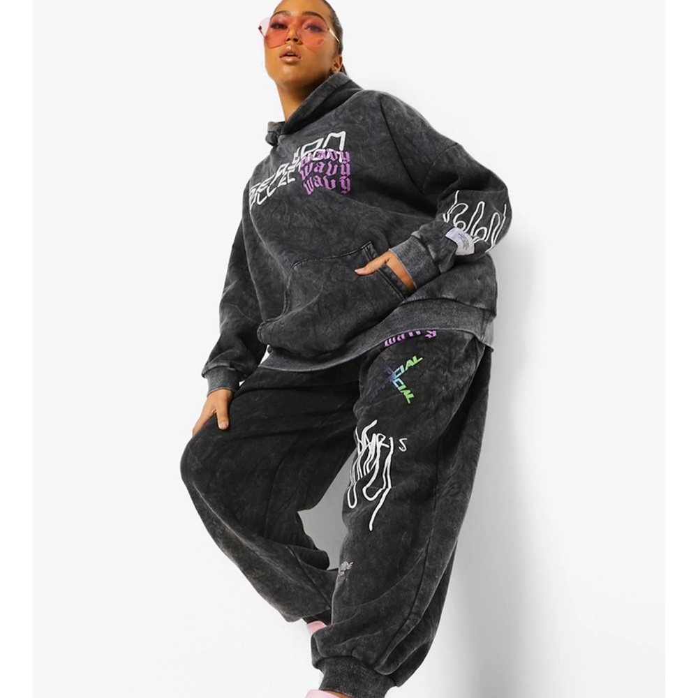 Boohoo 2 piece track suit